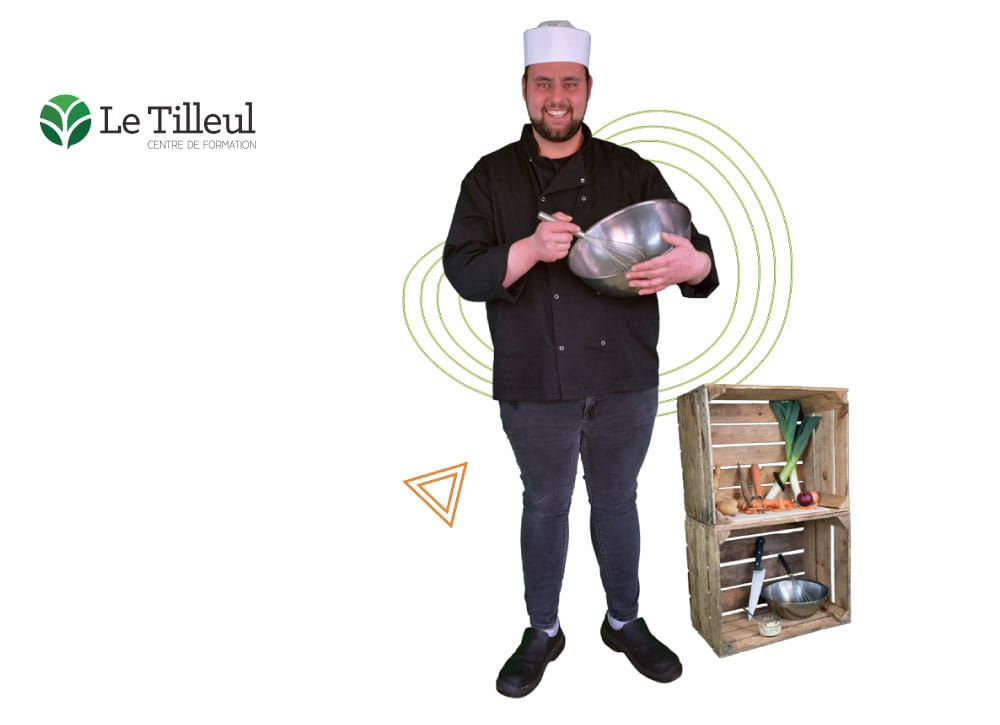 Le tilleul aide de cuisine de collectivité