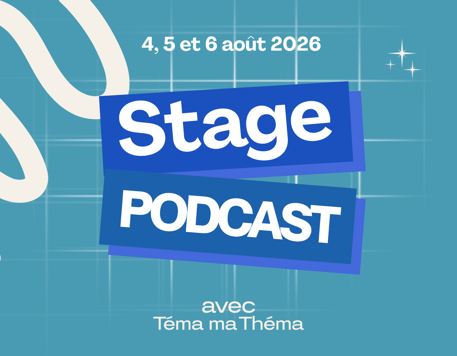 Affiche stage podcast